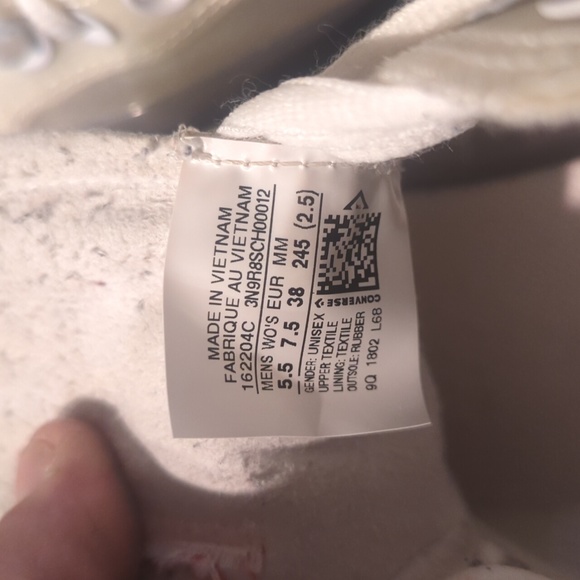 Off white (The Ten) * Chuck Taylor vulcanized Mildly Used 5-6 times - Picture 7 of 9